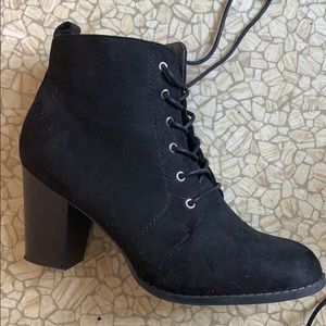 Black Lace Up booties